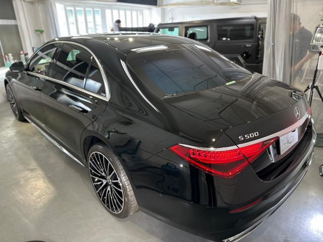 メルセデスベンツ　S500L　エシュロン ニューバージョンコーティングのご紹介です。東京都世田谷区のジェミーズ株式会社　渋谷区　目黒区　港区　品川区　神奈川県　横浜市　新規のお客様大歓迎　代車　レッカー