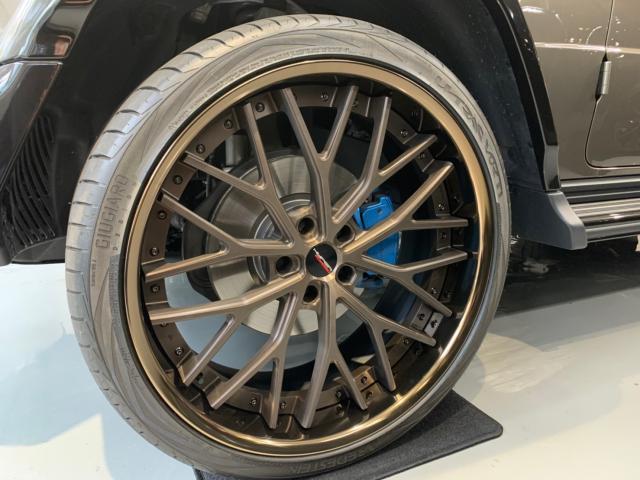 メルセデスベンツ Ｇ４００ｄ の傷がついてしまったホイール【ハイパーフォージド】を新品に交換しました！！東京都世田谷区のジェミーズ株式会社　渋谷区　目黒区　港区　品川区　神奈川　横浜市　川崎市　新規のお客様大歓迎　代車　レッカー