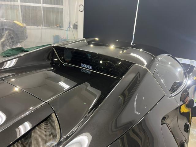 フェラーリ ４８８スパイダーにスモークフィルムを取り付けいたしました！！東京都世田谷区のジェミーズ株式会社　渋谷区　目黒区　港区　品川区　神奈川　横浜市　川崎市　新規のお客様大歓迎　代車　レッカー