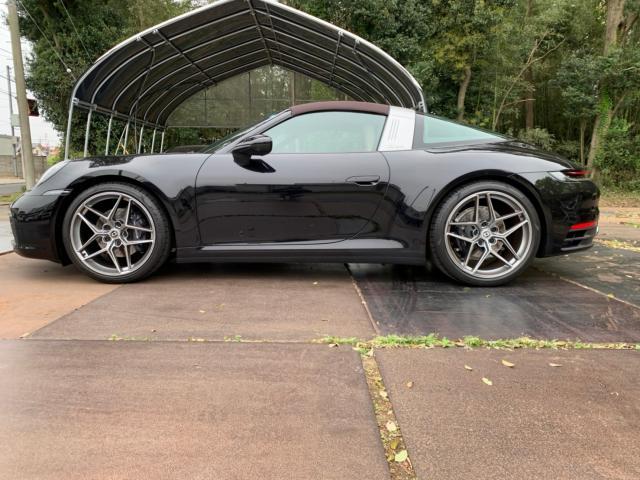 ポルシェ ９９２タルガ４にＥＩＢＡＣＨ(アイバッハ)製ダウンサスを装着しローダウンカスタムを致しました！！　　　お問合せ番号(SB7116)　東京都世田谷区のジェミーズ株式会社　渋谷区　品川区　神奈川　新規のお客様大歓迎　代車　レッカー