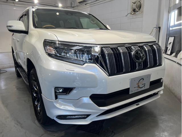 トヨタ ランドクルーザープラド／ファインラボ セラミックウルトラ V2＋オリジナルセラミック／レザークリーニングのご紹介です　東京都世田谷区のジェミーズ株式会社　渋谷区　目黒区　港区　品川区　神奈川　新規のお客様大歓迎　代車　レッカー