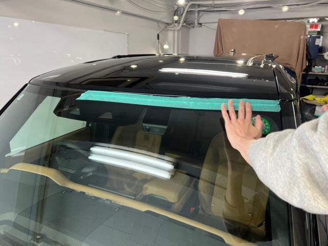 ランドローバー 新車ディフェンダー110／セラミックプロイオン1層／ウィンドウ／ホイールコーティングのご紹介です　東京都世田谷区のジェミーズ株式会社　渋谷区　目黒区　港区　品川区　神奈川　横浜市　川崎市　新規のお客様大歓迎　代車　レッカー