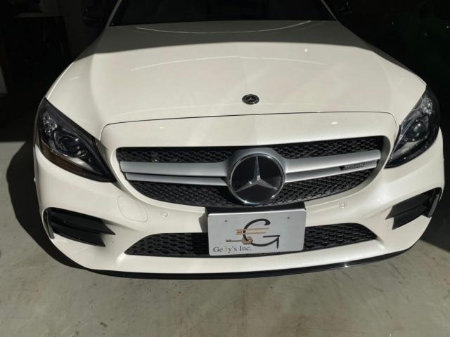 メルセデスＡＭＧ Ｃ４３カブリオレ のフロントグリルをパナメリカーナスタイルグリルに交換カスタム致しました。東京都世田谷区のジェミーズ株式会社　渋谷区　目黒区　港区　品川区　神奈川　横浜市　新規のお客様大歓迎　代車　レッカー