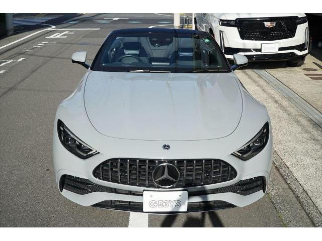 入庫情報 2022年モデル Mercedes-AMG SL43有償ボディカラーアルペングレザー 新車保証付ディーラー車　東京都世田谷区のジェミーズ株式会社　渋谷区　目黒区　港区　品川区　神奈川　横浜市　新規のお客様大歓迎　代車　レッカー