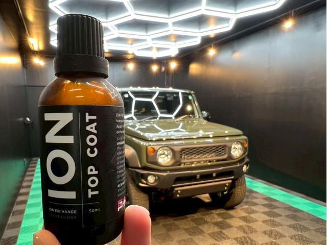 スズキ ジムニー／セラミックプロイオン2層／ウィンドウコーティングのご紹介です　東京都世田谷区のジェミーズ株式会社　渋谷区　目黒区　港区　品川区　神奈川　横浜市　川崎市　新規のお客様大歓迎　代車　レッカー