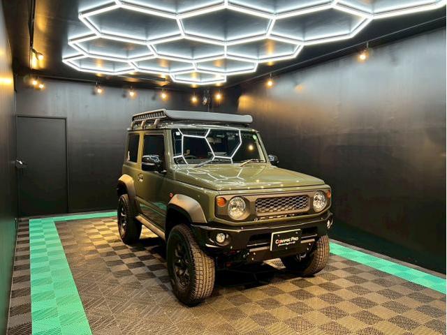 スズキ ジムニー／セラミックプロイオン2層／ウィンドウコーティングのご紹介です　東京都世田谷区のジェミーズ株式会社　渋谷区　目黒区　港区　品川区　神奈川　横浜市　川崎市　新規のお客様大歓迎　代車　レッカー