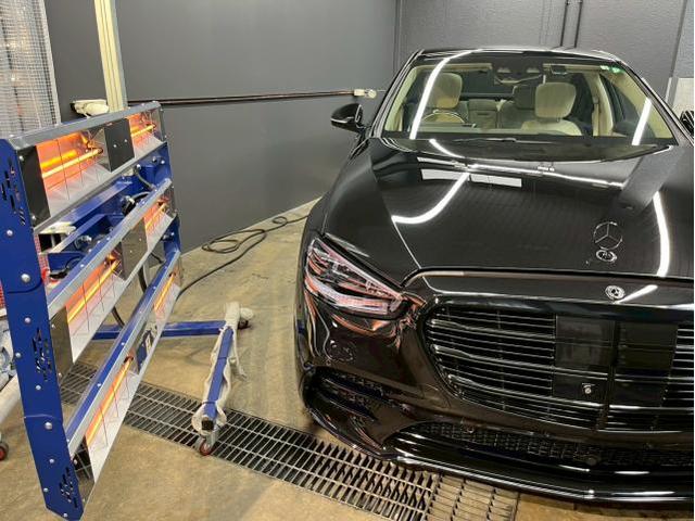 メルセデスベンツ S400d／セラミックプロイオン2層部分コーティング／ホイールコーティングのご紹介です　東京都世田谷区のジェミーズ株式会社　渋谷区　目黒区　港区　品川区　神奈川　横浜市　川崎市　新規のお客様大歓迎　代車　レッカー