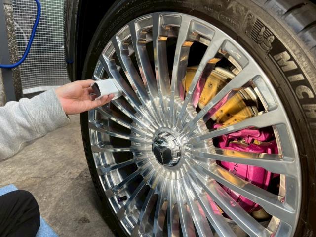 メルセデスベンツ GLS400d (GLS600仕様) ／ファインラボ ヒールプラスポリッシュメンテナンス／ホイールコーティングのご紹介です　東京都世田谷区のジェミーズ株式会社　渋谷区　目黒区　港区　品川区新規のお客様大歓迎　代車　レッカー