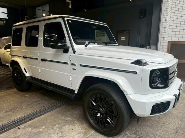 メルセデスベンツ Ｇ５８０にスペーサーの取付を致しました。お問合せ番号ＳＢ：１０２５５東京都世田谷区のジェミーズ株式会社　渋谷区　目黒区　港区　品川区　神奈川　横浜市　新規のお客様大歓迎　代車　レッカー