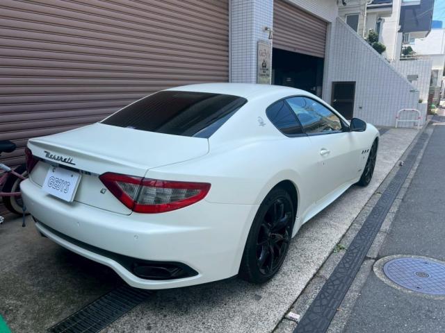 マセラティ グラントゥーリズモにステルスプロテクションの施工を致しました。お問合せ番号ＳＢ：１０２５２東京都世田谷区のジェミーズ株式会社　渋谷区　目黒区　港区　品川区　神奈川　横浜市　新規のお客様大歓迎　代車　レッカー