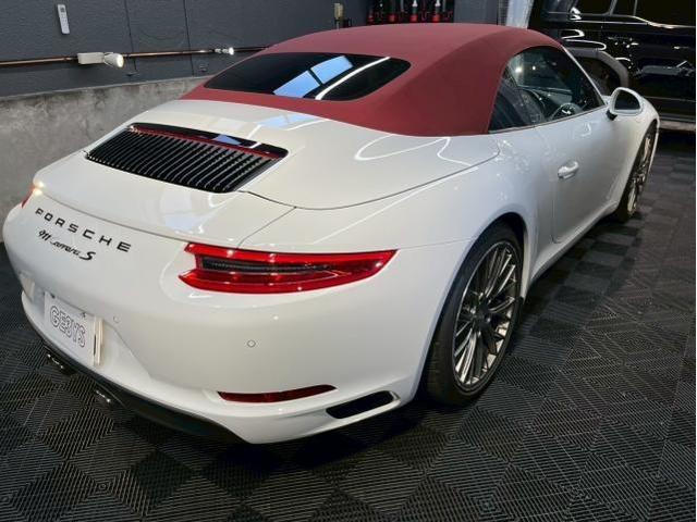 ポルシェ 911カレラS カブリオレtype991.2／セラミックプロテキスタイル ソフトトップコーティングのご紹介です　東京都世田谷区のジェミーズ株式会社　渋谷区　目黒区　港区　品川区　神奈川　横浜市　新規のお客様大歓迎　代車　レッカー