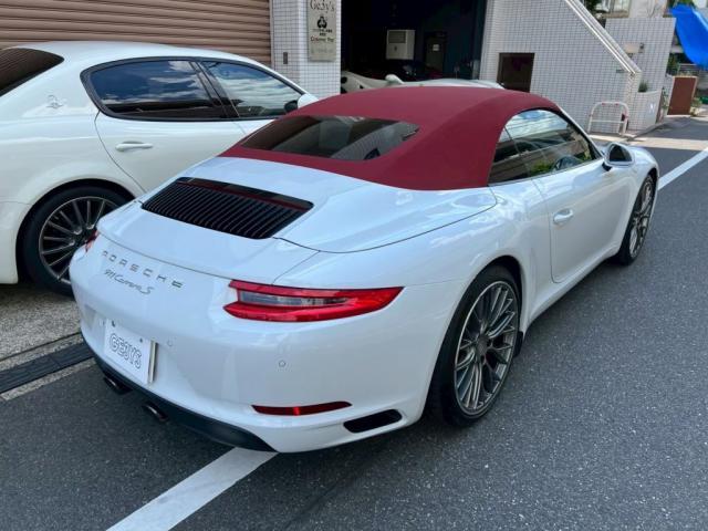 ポルシェ ９１１カレラＳカブリオレ｜リアエンブレム交換【世田谷区】 お問合せ番号ＳＢ：１０５２７東京都世田谷区のジェミーズ株式会社　渋谷区　目黒区　港区　品川区　新規のお客様大歓迎　代車　レッカー