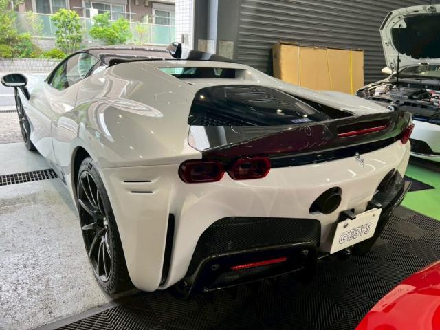 フェラーリ ＳＦ９０｜プロテクションフィルム施工【世田谷区】お問合せ番号ＳＢ：１０６０９東京都世田谷区のジェミーズ株式会社　渋谷区　目黒区　港区　品川区　神奈川　横浜市　新規のお客様大歓迎　代車　レッカー