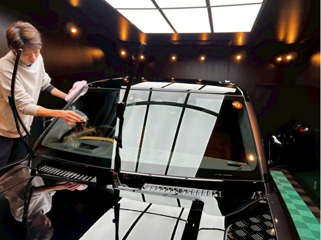 新車ランドローバー ディフェンダー110／セラミックプロイオン2層／ウィンドウ／ホイールコーティングのご紹介です　東京都世田谷区のジェミーズ株式会社　渋谷区　目黒区　港区　品川区　神奈川　横浜市　川崎市　新規のお客様大歓迎　代車　レッカー
