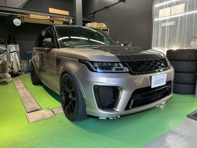 レンジローバースポーツＳＶＲ│スペーサー取付【世田谷区】お問合せ番号ＳＢ：１０６５５東京都世田谷区のジェミーズ株式会社　渋谷区　目黒区　港区　品川区　神奈川　横浜市　新規のお客様大歓迎　代車　レッカー