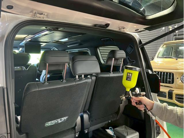 トヨタ アルファード／【嘔吐の掃除】リンサークリーニング／ナノゾーンコートモビリティ光触媒コーティングのご紹介です　東京都世田谷区のジェミーズ株式会社　渋谷区　目黒区　港区　品川区　神奈川　横浜市　川崎市　新規のお客様大歓迎　代車　レッカー