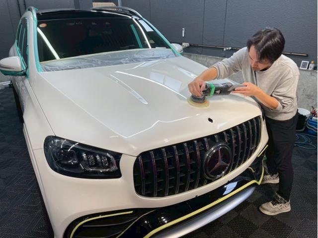 メルセデスAMG GLS63／クリアガード コードS/ウィンドウコーティングのご紹介です　東京都世田谷区のジェミーズ株式会社　渋谷区　目黒区　港区　品川区　神奈川　横浜市　新規のお客様大歓迎　代車　レッカー