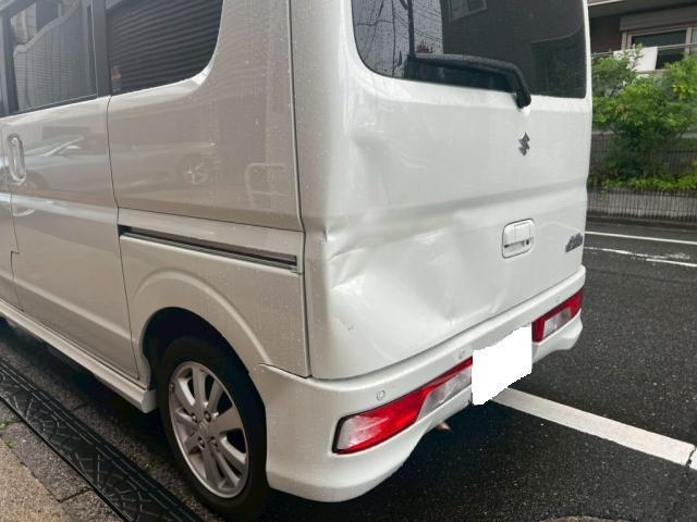 スズキ エブリイ│ 鈑金修理【世田谷区】東京都世田谷区のジェミーズ株式会社　渋谷区　目黒区　港区　品川区　神奈川　横浜市　新規のお客様大歓迎　代車　レッカー
