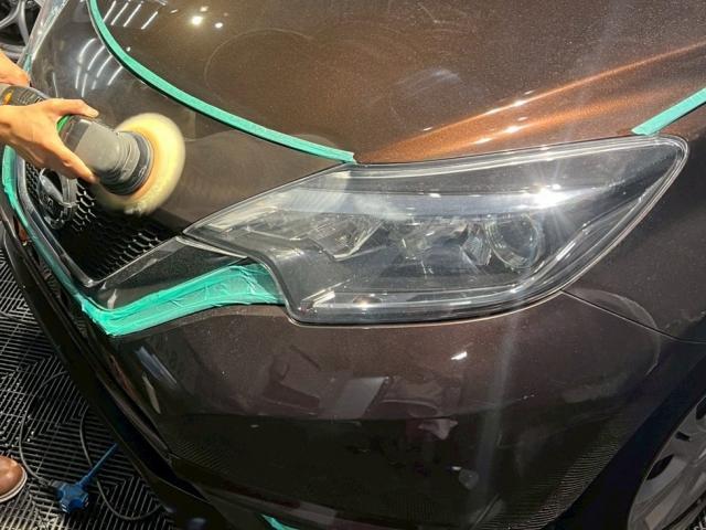 日産 ノート／クリアガード コードSコーティングのご紹介です　東京都世田谷区のジェミーズ株式会社　渋谷区　目黒区　港区　品川区　神奈川　横浜市　川崎市　新規のお客様大歓迎　代車　レッカー