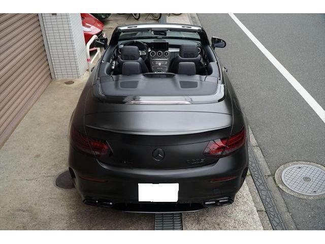 入庫情報 2021年モデル Mercedes-AMG C63Sカブリオレ マットブラックラッピング ブラックアウト KW車高調 ディーラー車 東京都世田谷区のジェミーズ株式会社　渋谷区　目黒区　新規のお客様大歓迎　代車　レッカー