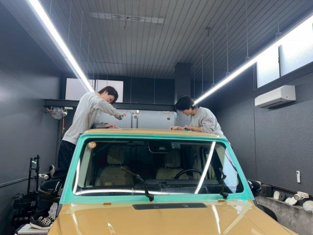 メルセデスAMG G63／セラミックプロ レギュラーメンテナンス／ウィンドウコーティング＋撥水ワイパー交換のご紹介です　東京都世田谷区のジェミーズ株式会社　渋谷区　目黒区　港区　品川区　神奈川　横浜市　新規のお客様大歓迎　代車　レッカー