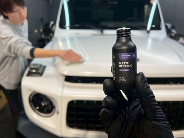 メルセデスAMG G63／ファインラボ マットセラミック／ホイール／フロントガラスコーティング＋撥水ワイパー交換のご紹介です　東京都世田谷区のジェミーズ株式会社　渋谷区　目黒区　港区　品川区　新規のお客様大歓迎　代車　レッカー