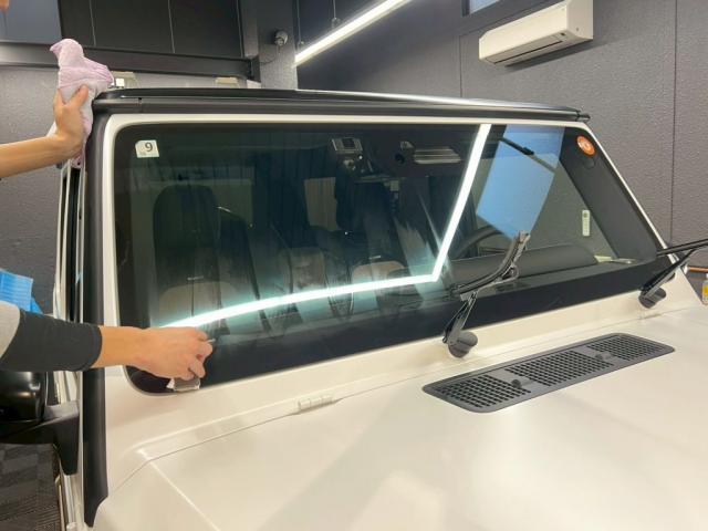 メルセデスAMG G63／ファインラボ マットセラミック／ホイール／フロントガラスコーティング＋撥水ワイパー交換のご紹介です　東京都世田谷区のジェミーズ株式会社　渋谷区　目黒区　港区　品川区　新規のお客様大歓迎　代車　レッカー