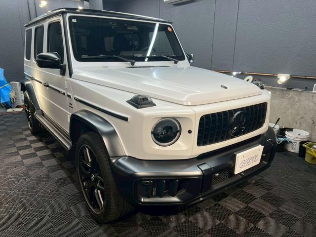 メルセデスAMG G63／ファインラボ マットセラミック／ホイール／フロントガラスコーティング＋撥水ワイパー交換のご紹介です　東京都世田谷区のジェミーズ株式会社　渋谷区　目黒区　港区　品川区　新規のお客様大歓迎　代車　レッカー