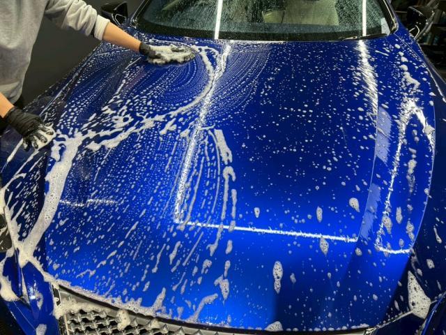 レクサス LC500／ファインラボ セラミックウルトラV2＋オリジナルセラミックコーティングのご紹介です　東京都世田谷区のジェミーズ株式会社　渋谷区　目黒区　港区　品川区　神奈川　横浜市　川崎市　新規のお客様大歓迎　代車　レッカー