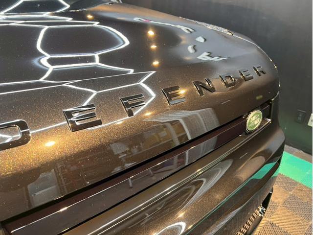 【ランドローバー ディフェンダー110／Ceramic Pro ION】セラミックプロイオン2層コーティング施工　東京都世田谷区のジェミーズ株式会社　渋谷区　目黒区　港区　品川区　神奈川　横浜市　川崎市　新規のお客様大歓迎　代車　レッカー