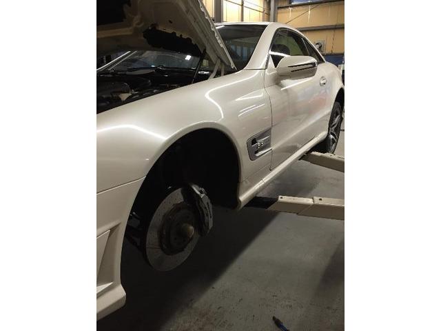 Mercedes Benz R230 SL63 ストラット交換 ABCサスペンション Mercedes Benz R230 SL63 ストラット交換 ABCサスペンション