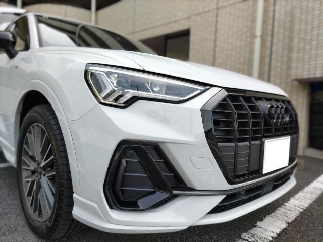 【前後ドライブレコーダー取り付け】【補助バッテリー取り付け】Audi　Q3　アウディ　前後ドラレコ　駐車監視用バッテリー　電源取り出し　内装外し　ICELL　無料代車　神奈川県　横浜市　磯子区　株式会社クローバー