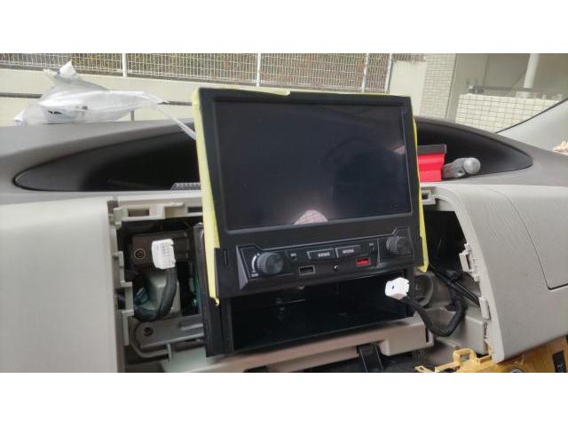 【ディスプレイオーディオ取り付け】トヨタ　エスティマ　50系　PORMIDO　PRA108　１DIN　CarPlay　Android Auto　無線接続　後付け　オーディオレス　ナビ交換　取り外し　スマホ連動　神奈川県　横浜市　磯子区