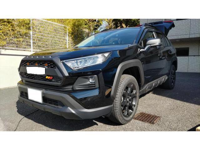 トヨタ　TOYOTA　ＲＡＶ４　外装品・エアロパーツ取付　純正オプション　TRD　フロントバンパーガーニッシュ　LED付き　モデリスタ　JAOS　取り付け　配線　加工　工賃　業者　神奈川県　横浜市　磯子区　株式会社クローバー