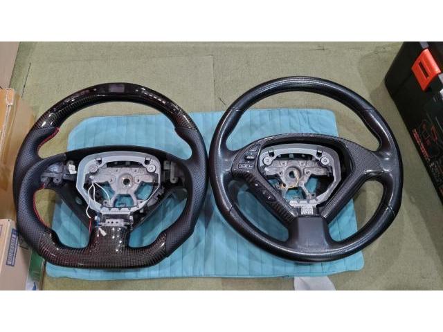 【社外ステアリング取り付け】日産　スカイライン　クーペ　370GT　V36　OHCモーター　LEDインジケーター搭載　ハンドル　持ち込み　交換　エアバック　取り外し　PRO100　神奈川県　横浜市　磯子区　株式会社クローバー　キャッシュレス