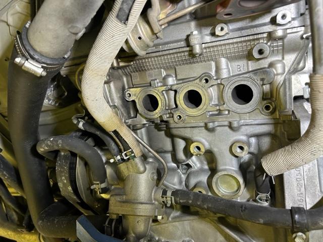 スズキ　エブリイ　DA17V　ターボ　排気漏れ修理　和泉市