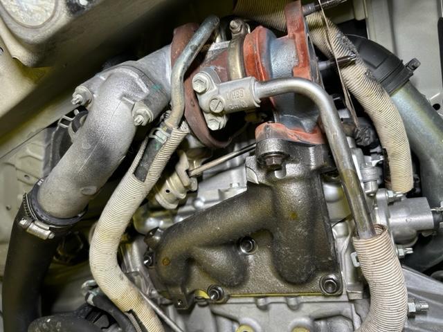 スズキ　エブリイ　DA17V　ターボ　排気漏れ修理　和泉市