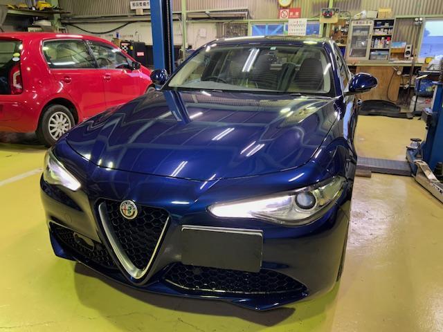 Alfa Romeo Giulia　アルファロメオ ジュリア　1年点検ご入庫ありがとうございます　大阪府　和泉市