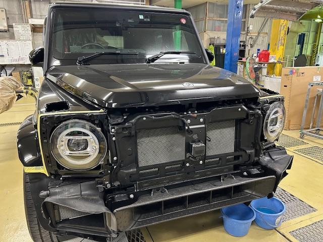 Mercedes-Benz G400d W463　メルセデスベンツ　G400ｄ　LEDヘッドライト　ナイトパッケージ仕様（インナーブラックLEDヘッドライト）交換　大阪府　和泉市