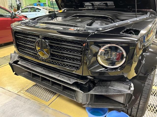 Mercedes-Benz G400d W463　メルセデスベンツ　G400ｄ　LEDヘッドライト　ナイトパッケージ仕様（インナーブラックLEDヘッドライト）交換　大阪府　和泉市