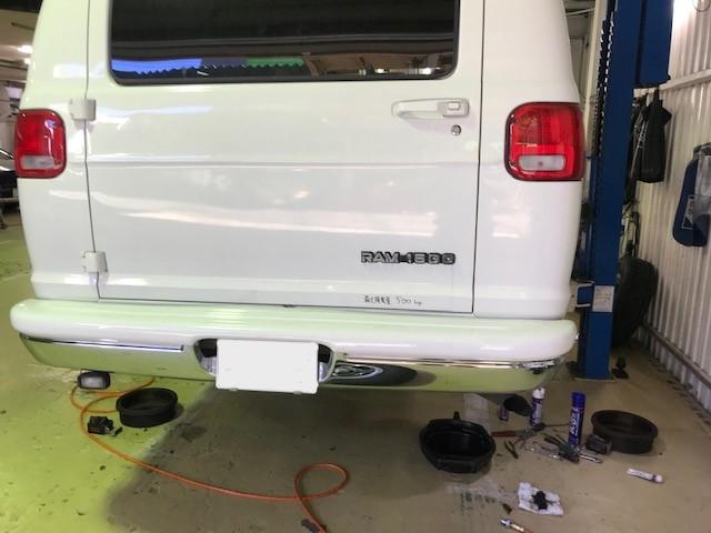 DODGE RAM VAN 1500　ダッジラムバン1500　ショーティ　車検整備　エアコン修理　大阪府　和泉市