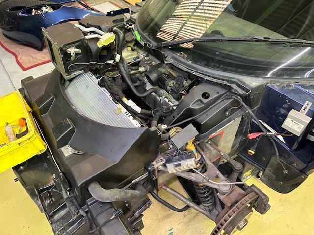 LOTUS ELISE S2　ロータス　エリーゼ　フェイズ2　エアコン風出ない　ブロワーレジスター交換　ブロワーモーター交換　大阪府　和泉市