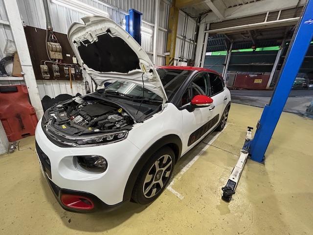 CITROEN C3 　シトロエン　C3　エンジンチェックランプ点灯　エンジン不調修理　大阪府　和泉市