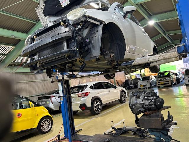 FIAT 500　Cinquecento　フィアット500　チンクエチェント　ミッションオイル漏れ　クラッチ交換　ミッションオーバーホール　大阪府　和泉市