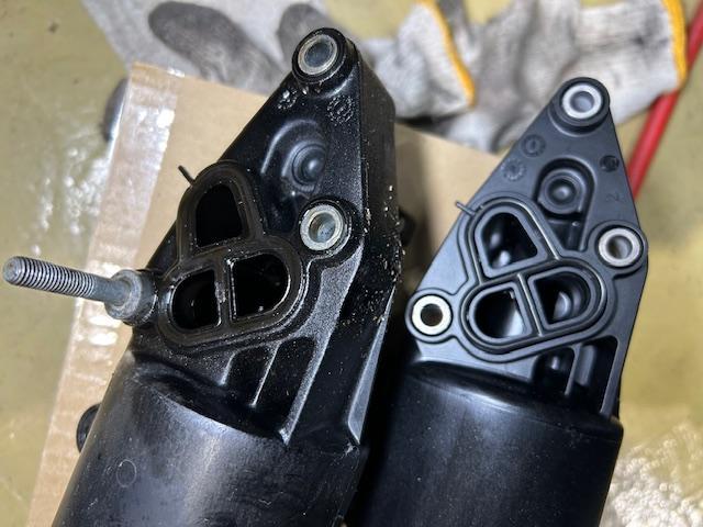 AUDI A6  アウディ A6 エンジンオイル漏れ オイルフィルターハウジング交換 大阪府 和泉市