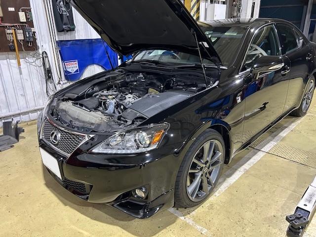 LEXUS IS250　レクサス　IS250　ブレーキキャリパーオーバーホール　LLC交換　大阪府　和泉市