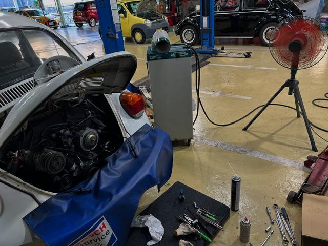 Volkswagen Beetle VW メキシコビートル エンジン回転高い 車検整備ご入庫ありがとうございます 大阪府 和泉市
