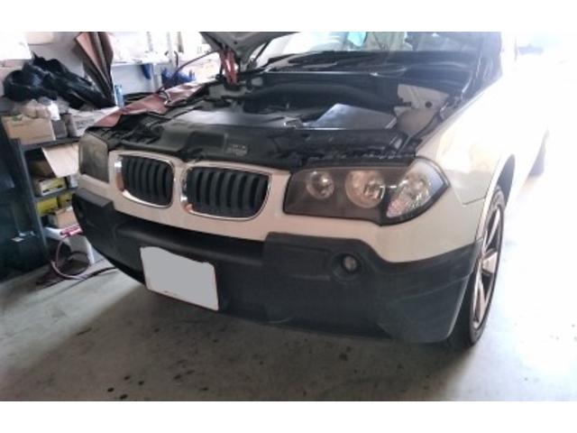 BMW X3 E83 バッテリー交換