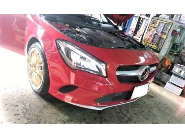 メルセデスベンツ CLA180 低ダスト ブレーキパッド・ブレーキローター交換