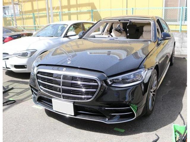 メルセデスベンツ S500 W223 飛び石 フロントガラス交換 